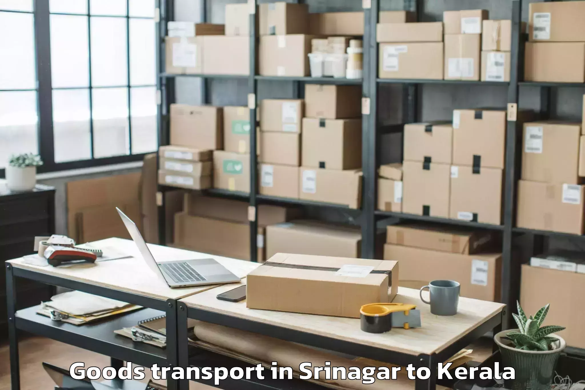 Srinagar to Thiruvananthapuram Goods Transport Booking